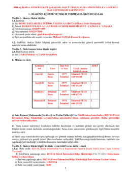 Ek-2. İhale Şartnamesi