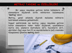 01 metraj tanımı