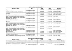 2013-2014 klinik i&ccedil;i hemşire eğitimleri