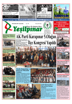 KARAPINAR - YEŞİLPINAR GAZETESİ