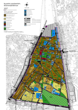 İslahiye İl&ccedil;esi revizyon nazım imar planı &ouml;neri