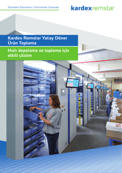 Kardex Remstar Yatay D&ouml;ner &Uuml;r&uuml;n Toplama
