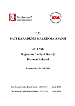 2014 DFD Başvuru Rehberi