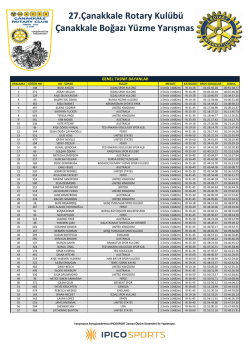 bayanlar genel tasnif - &Ccedil;anakkale Rotary Kul&uuml;b&uuml;