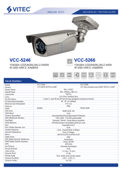 VCC-5246 VCC-5266 - Bilgi Elektronik