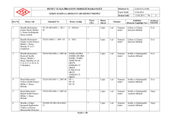 Gebze Makine Laboratuvarı Hizmet Profili