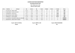 Fizik Y&uuml;ksek Lisans