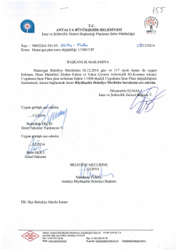 G&uuml;ndemin 155.Maddesi - Antalya Belediyesi