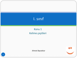1 ders 1 kelime &ccedil;eşitleri