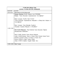 3 Eyl&uuml;l 2014 (Birinci G&uuml;n) A&Ccedil;ILIŞ ( CANİK K&Uuml;LT&Uuml;R MERKEZİ) 8:30