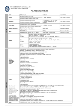 İlkokul 2. Sınıflar