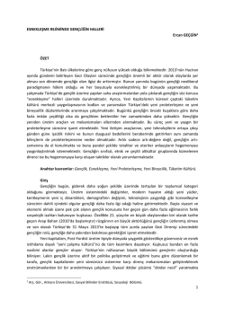 Esnekleşme Rejiminde Gen&ccedil;liğin Halleri