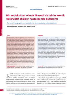 PDF İndir - T&uuml;rkiye Aile Hekimliği Dergisi