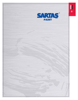 SARTAŞ BOYA &Uuml;r&uuml;n Kataloğu