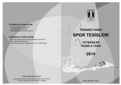 SPOR TESİSLERİ - Terakki Vakfı Okulları