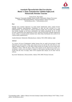 Anaokulu &Ouml;ğrencilerinin Okul Servislerine Binme ve İnme