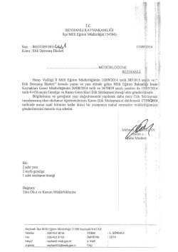 Etik Davranış İlkeleri - reyhanlı il&ccedil;e mill&icirc; eğitim m&uuml;d&uuml;rl&uuml;ğ&uuml;
