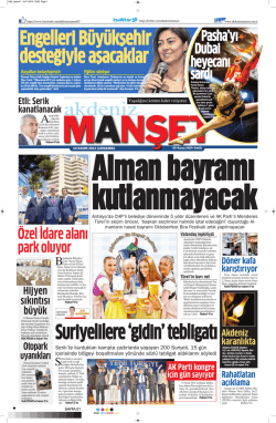 &Ouml;zel İdare alanı park oluyor