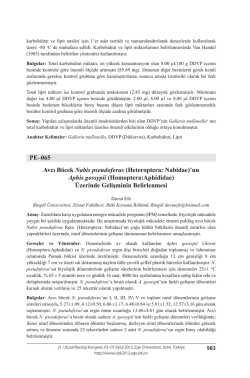 Heteroptera: Nabidae - Biyoloji Kongreleri