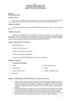 tc meram belediye başkanlığı temizlik işleri