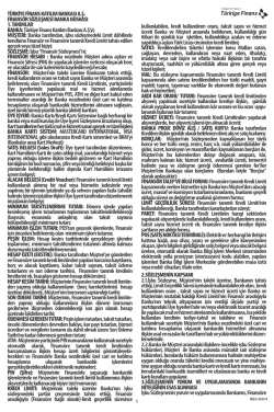 Finans&ouml;r S&ouml;zleşmesi - T&uuml;rkiye Finans Katılım Bankası