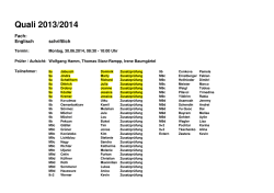 Quali 2013/2014