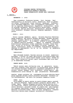 Eski D&ouml;nem Ders İ&ccedil;erikleri - M&uuml;hendislik Fak&uuml;ltesi