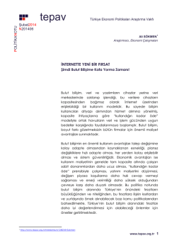 Internette Yeni Bir Firsat Simdi Bulut Bilisime Kafa Yorma