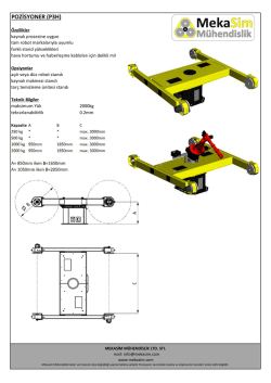 POZİSYONER (P3H) - Mekasim M&uuml;hendislik