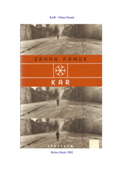 KAR - Orhan Pamuk Birinci Baskı 2002