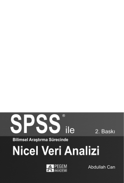 Nicel Veri Analizi