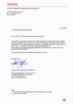 Toyota Resim Yarışması