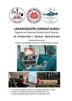 LAPAROSKOPİK CERRAHİ KURSU