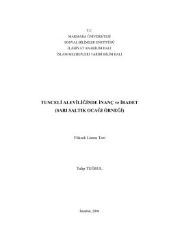 Tunceli Aleviliği