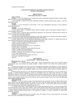 Acıbadem &Uuml;niversitesinden: ACIBADEM &Uuml;NİVERSİTESİ