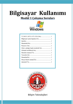 1.mod&uuml;l &ccedil;alışma soruları
