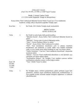 Sayı: 156 4 Ara - Turizm Planlama Dairesi