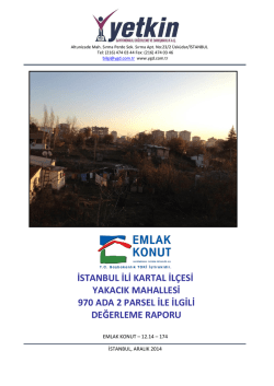 istanbul ili kartal il&ccedil;esi yakacık mahallesi 970