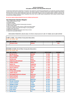 (4/B) Yerleştirme Sonuçları