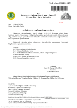 Bah&ccedil;ek&ouml;y Gezisi - Su &Uuml;r&uuml;nleri Fak&uuml;ltesi