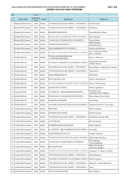 milas mesleki eğitim merkezi 2014-2015 eğitim &ouml;ğretim yılı kış