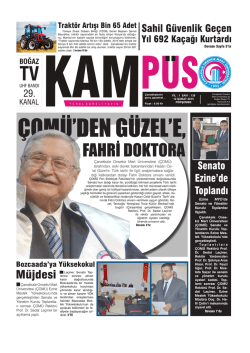 KAMP&Uuml;S Gazetesi - &Ccedil;anakkale Onsekiz Mart &Uuml;niversitesi