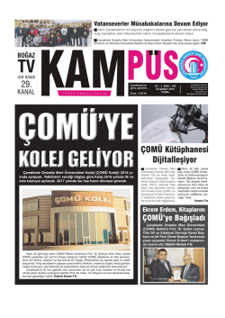 KAMP&Uuml;S Gazetesi - &Ccedil;anakkale Onsekiz Mart &Uuml;niversitesi