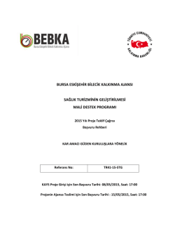 bursa eskişehir bilecik kalkınma ajansı sağlık turizminin geliştirilmesi