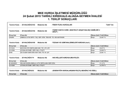 24 Şubat 2015 TARİHLİ KIRIKKALE-ALİAĞA-SEYMEN