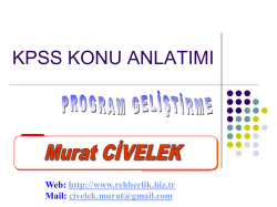 Program Geliştirme