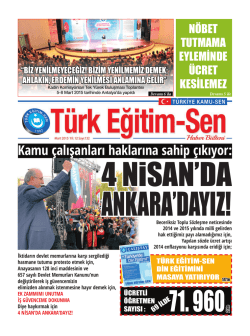 Kamu &ccedil;alışanları haklarına sahip &ccedil;ıkıyor: İktidarın - T&uuml;rk Eğitim-Sen