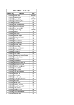 STA - 202 - Do&ccedil;. Dr. Şenol Ataoğlu