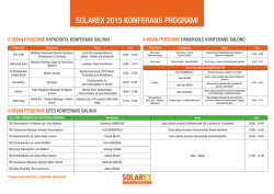 Seminer Programı 2015
