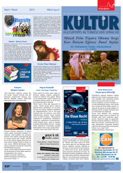 Mart / Nisan 2015 M&auml;rz/April